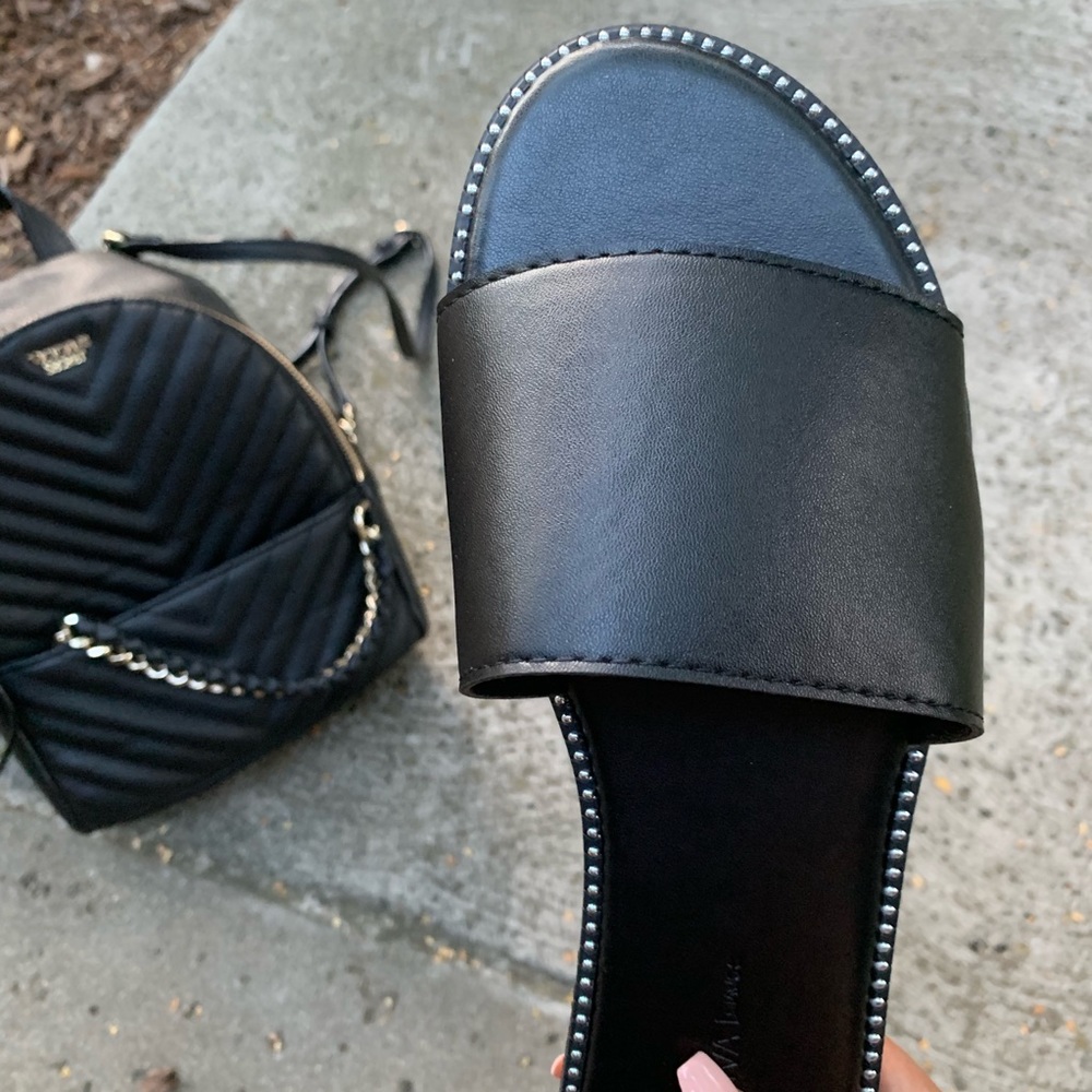 NEW Black Studded Sandal - Picture 4 of 5
